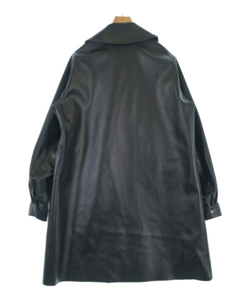 Maison Mihara Yasuhiro PVC Motorcycle Coat, Glossy Black Double-Breasted, Size 44, Made in Japan, view 2