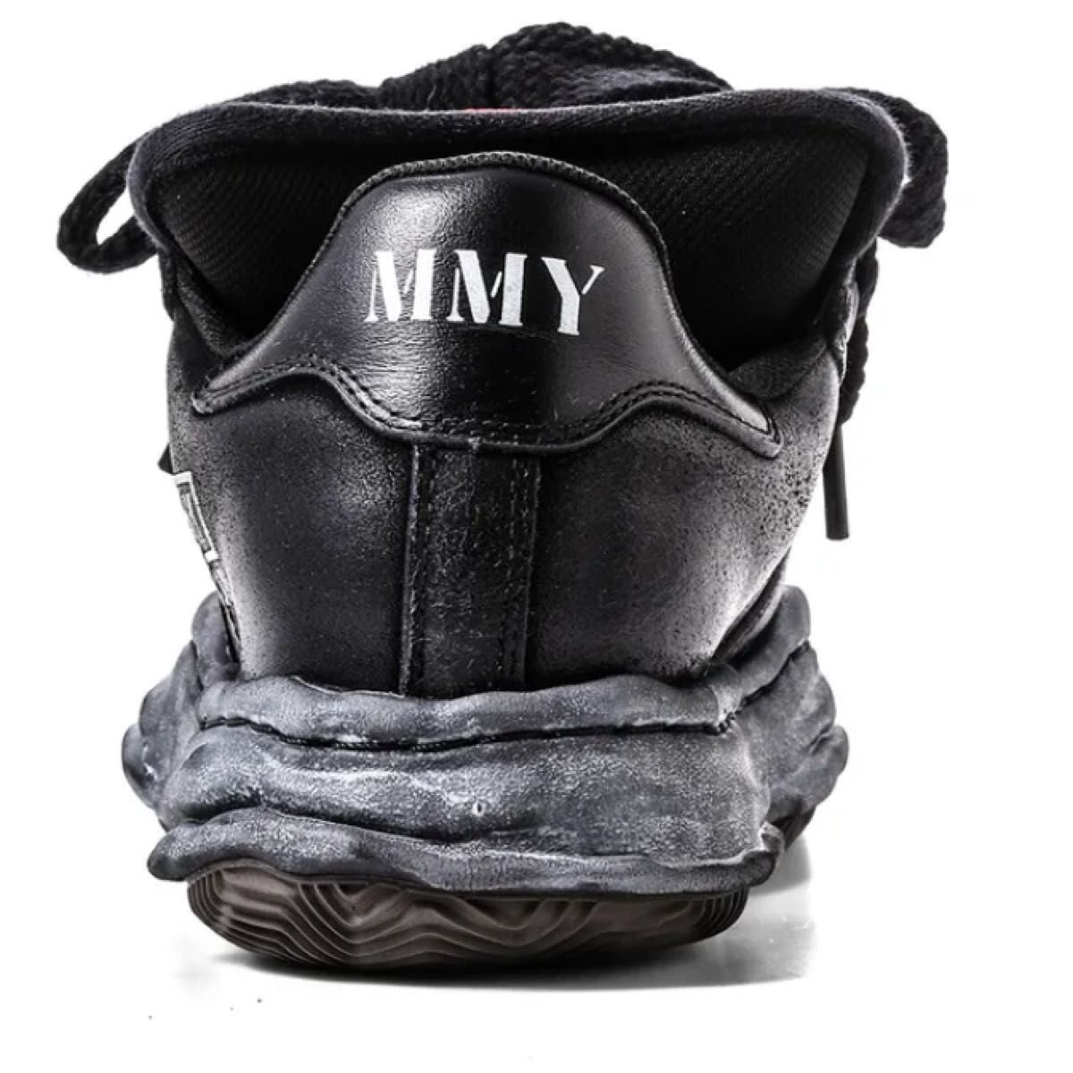 Maison Mihara Yasuhiro SS2026 Blakey OG Sole Brushed Low Sneakers, Black/Black, EU 42 / JP 26.5 cm, New, view 5