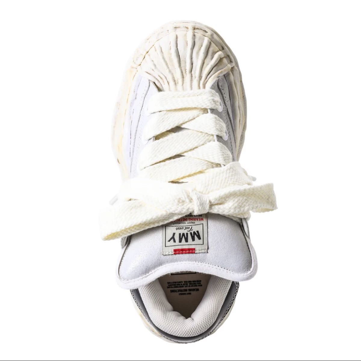 Maison Mihara Yasuhiro SS2026 Blakey OG Sole Brushed Suede Low Sneakers, Light Grey, EU 43 / JP 27.5 cm, New, view 6