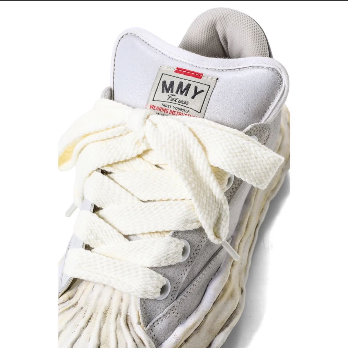 Maison Mihara Yasuhiro SS2026 Blakey OG Sole Brushed Suede Low Sneakers, Light Grey, EU 43 / JP 27.5 cm, New, view 8
