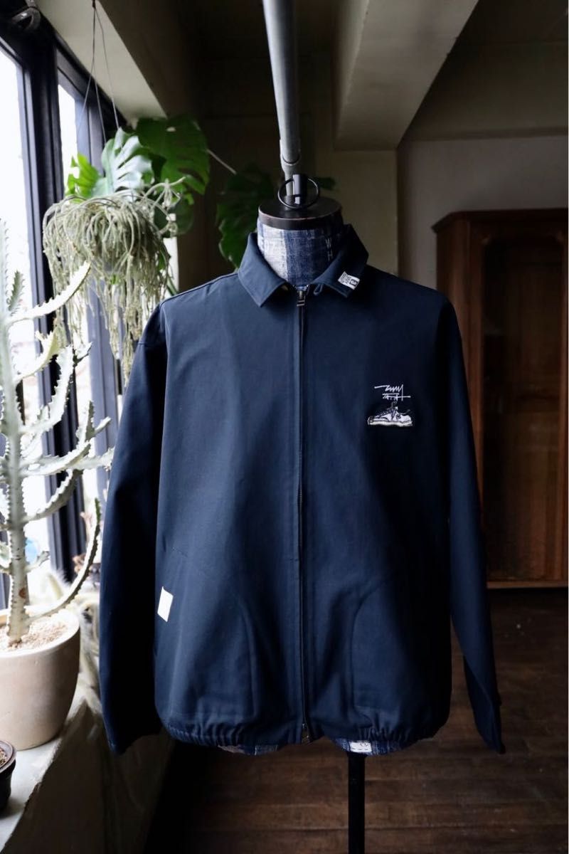 Maison Mihara Yasuhiro x Talking About the Abstraction Swing Top Jacket, Wayne Sneaker Embroidery, Navy, Size L, New, view 1