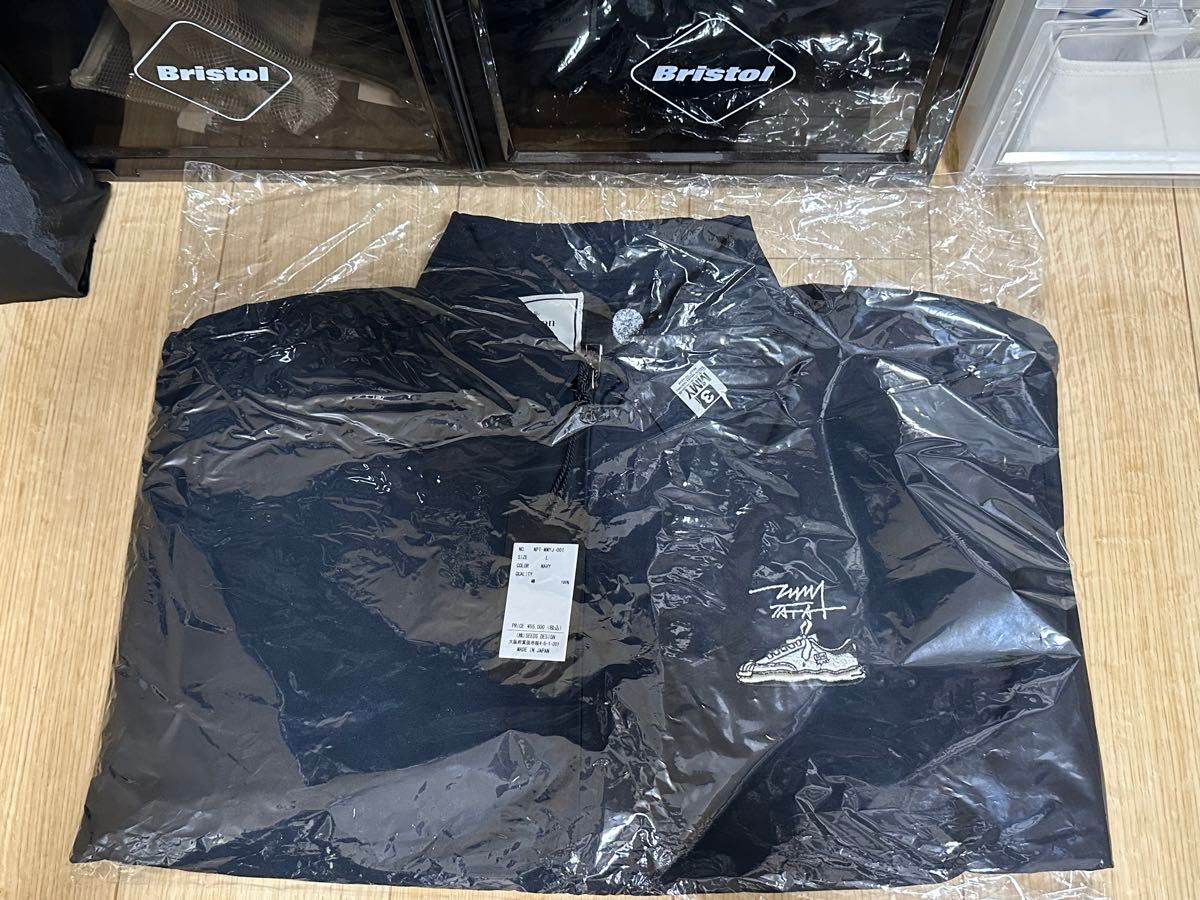 Maison Mihara Yasuhiro x Talking About the Abstraction Swing Top Jacket, Wayne Sneaker Embroidery, Navy, Size L, New, view 3