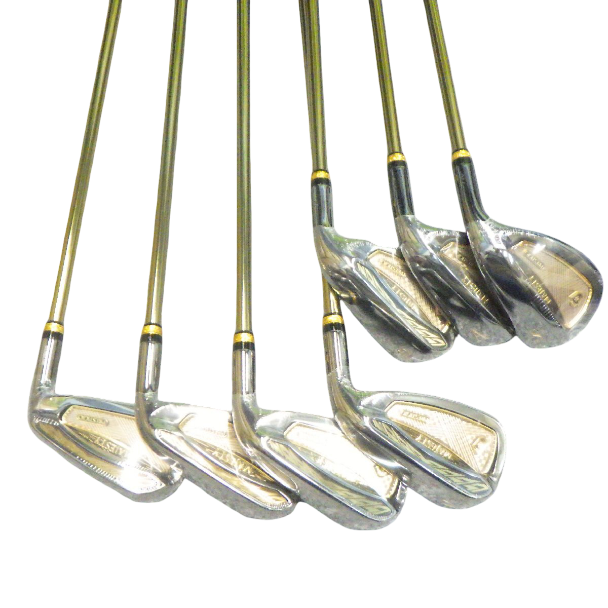 Majesty Prestigio 14 iron set 6–SW, LV-770 regular flex, unused – set fanned out, shafts and heads