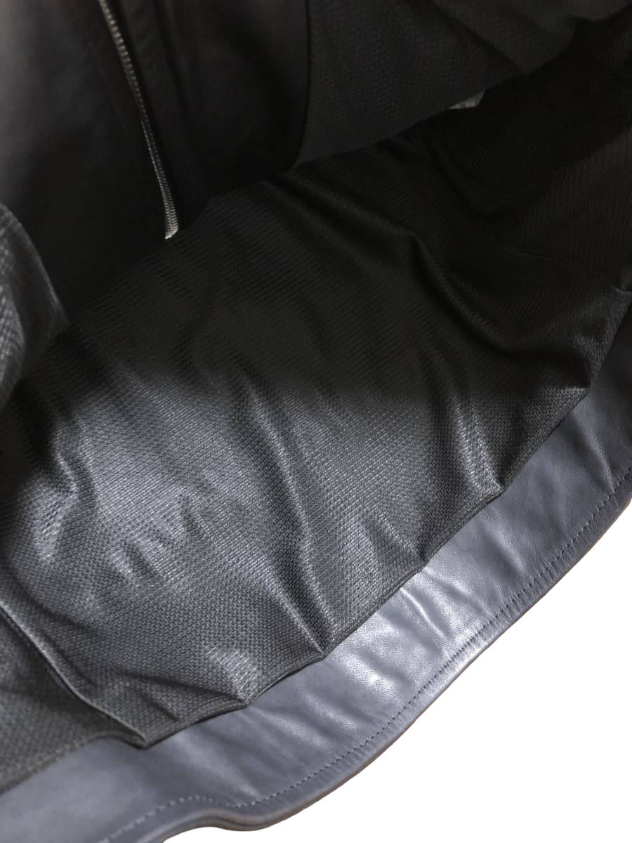 Mastermind Japan crystal skull horsehide single rider jacket, 2011 SS Radiance – quilted lining interior