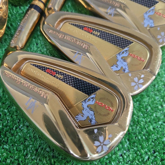 Mutsumi Honma MH-608 Hōō Iron Set, 6 to 9 plus PW, AW and SW, 7 Clubs, Stiff-Regular Flex, view 1