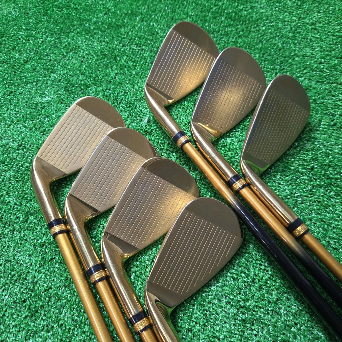 Mutsumi Honma MH-608 Hōō Iron Set, 6 to 9 plus PW, AW and SW, 7 Clubs, Stiff-Regular Flex, view 4