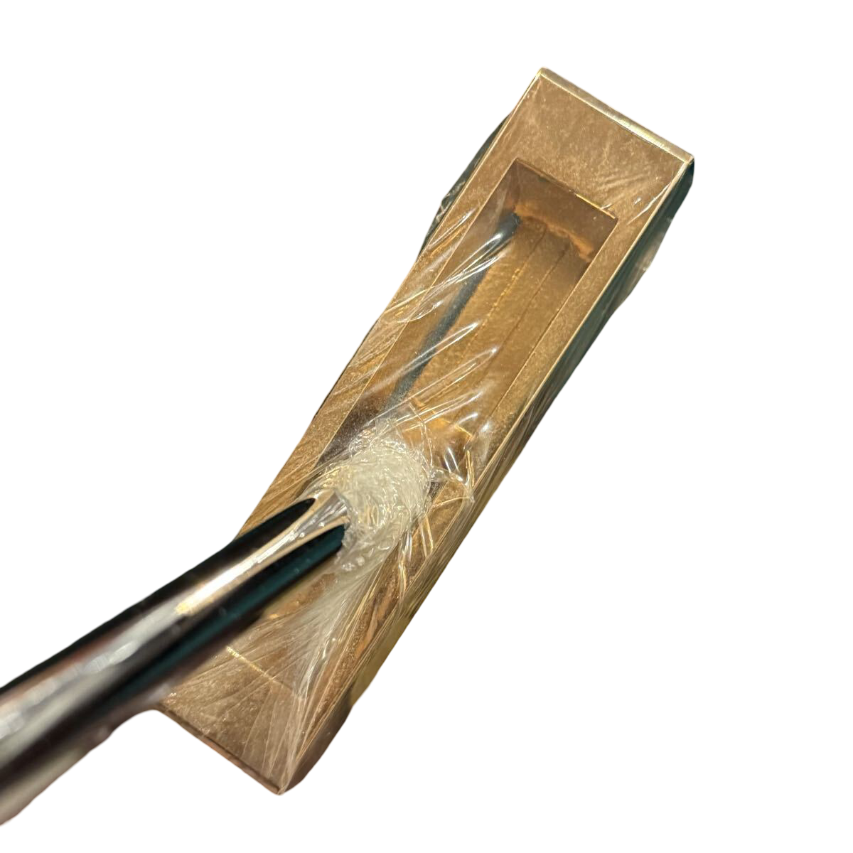 PING 1-A 50th Anniversary gold putter No. 0183 of 1,000 – head in wrap with hosel and shaft