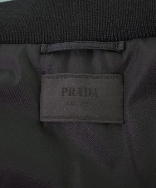 Prada AW2022 Padded Nylon Bomber Jacket with Bleached Floral Print and Sleeve Pouch, Orange and Black, Size S, view 5