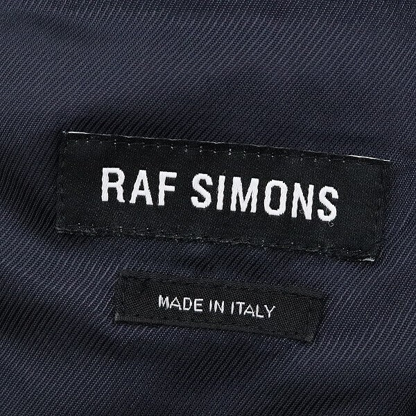 Raf Simons AW2010 Double-Breasted Pea Coat, Scattered Snap Fastening, Navy Wool Melton, Size 44, view 6