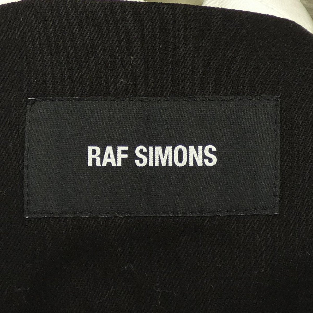 Raf Simons AW2017 Oversized Quilted Shirt Jacket, Black Cotton Twill, Ivory Quilted Lining, view 5