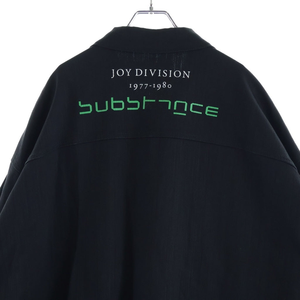 Raf Simons SS2018 181-723 Oversized Denim Jacket, Joy Division Unknown Pleasures & Substance, Black, Size S, view 4