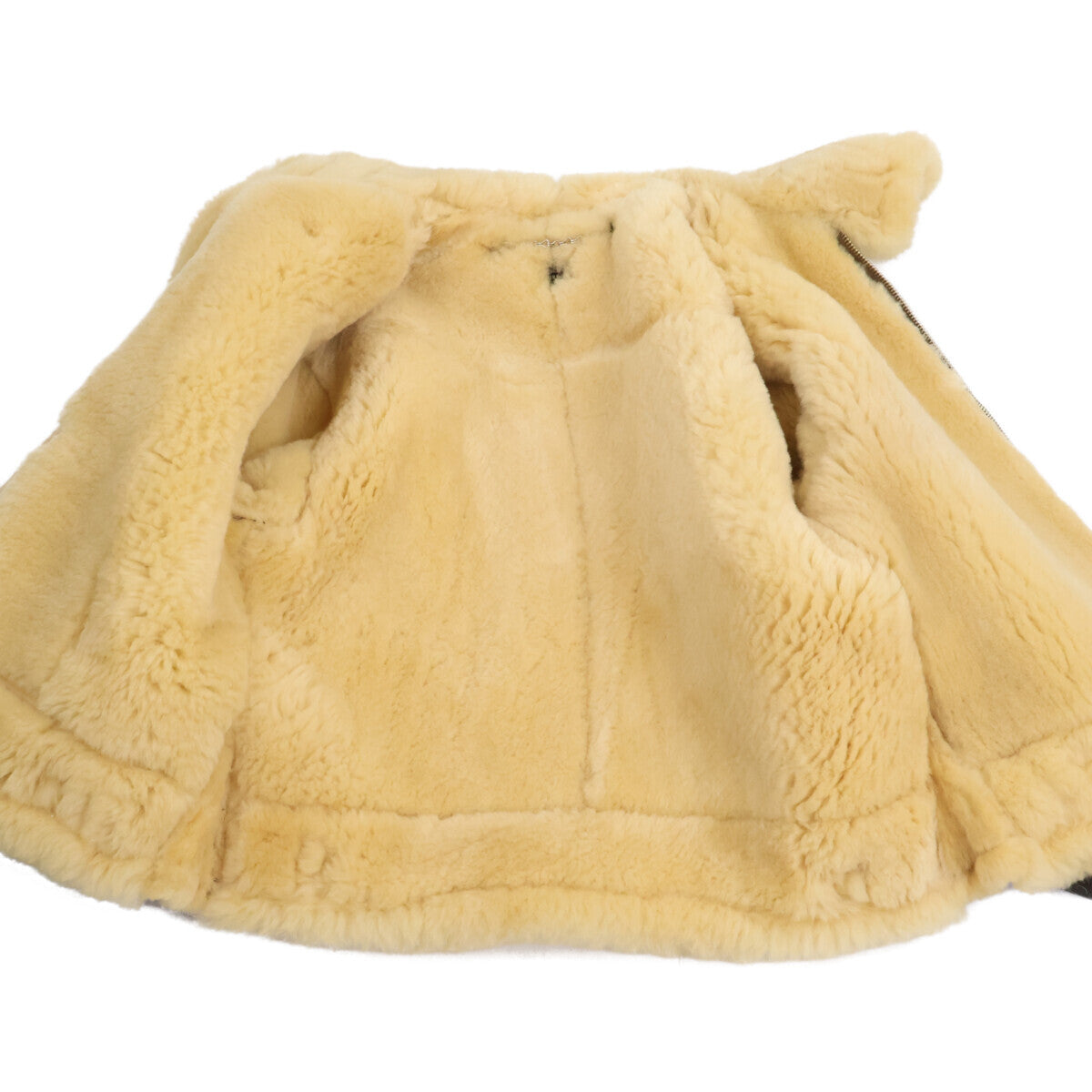 The Few Type B-3 Sheepskin Bomber Jacket, Philips Tanning Label Reproduction, Dark Brown Mouton, Size 42, view 5