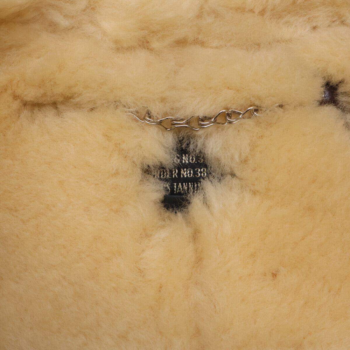 The Few Type B-3 Sheepskin Bomber Jacket, Philips Tanning Label Reproduction, Dark Brown Mouton, Size 42, view 6
