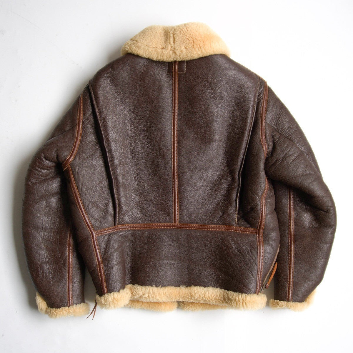The Few Type B-6 Sheepskin Flight Jacket, Aero Leather Beacon N.Y. Label Reproduction, Brown Mouton, Size 38R, view 2
