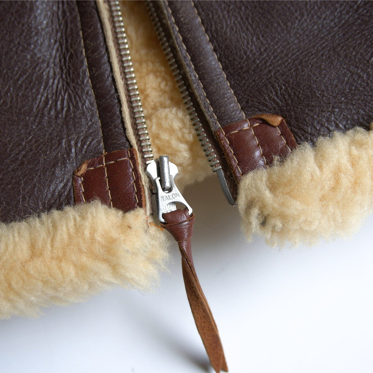 The Few Type B-6 Sheepskin Flight Jacket, Aero Leather Beacon N.Y. Label Reproduction, Brown Mouton, Size 38R, view 5