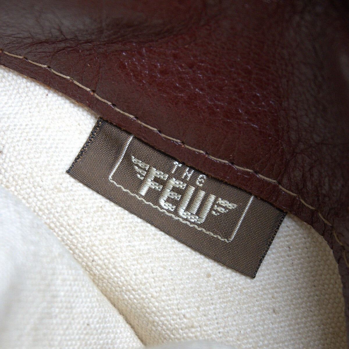 The Few Type B-6 Sheepskin Flight Jacket, Aero Leather Beacon N.Y. Label Reproduction, Brown Mouton, Size 38R, view 9
