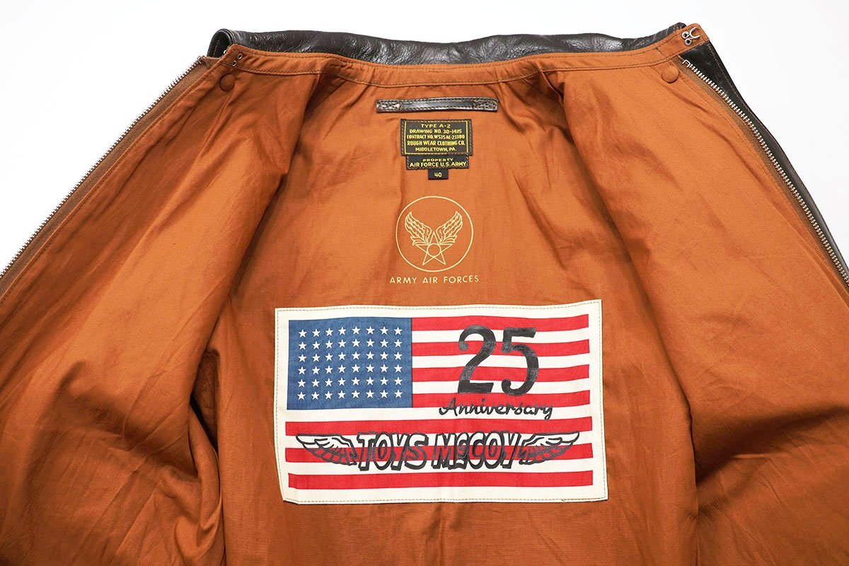 Toys McCoy 25th Anniversary A-2 'Mighty Eighth' TMJ2123, Rough Wear Reproduction, Horsehide, Size 40, New with Tags, view 7