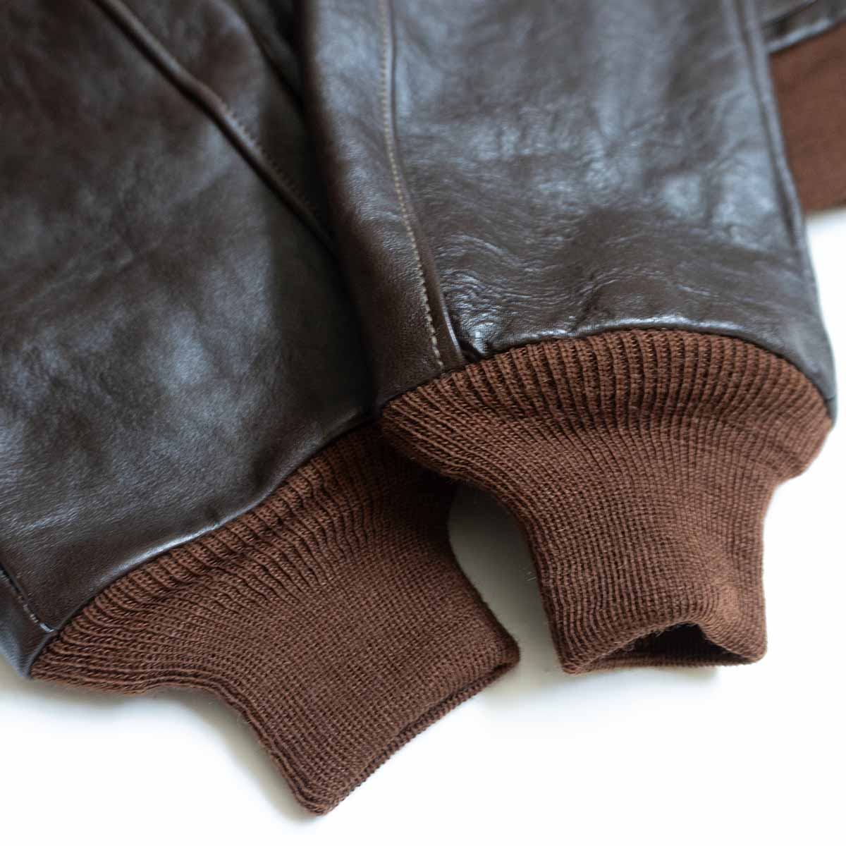 Toys McCoy Type A-2 'Tail Wind' TMJ1319, Rough Wear 23380 Reproduction, Horsehide, Cowgirl Back Art, Size 42, Unworn, view 6