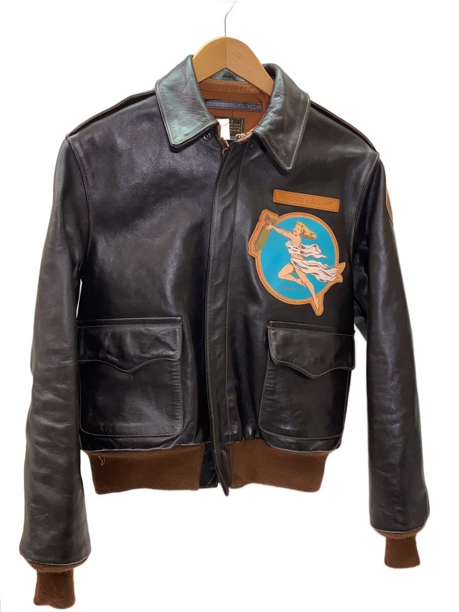 Toys McCoy Type A-2 'The Body' TMJ2517, Rough Wear Reproduction, Horsehide, Okamoto Back Art, Size 38, view 2