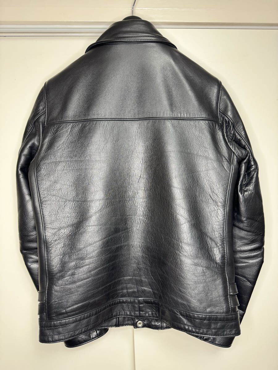 Undercover 08 Rider Jacket B4210, First 2008 Production, Cowhide, Burgundy Lining, Black, Size 0, Complete Set, view 3