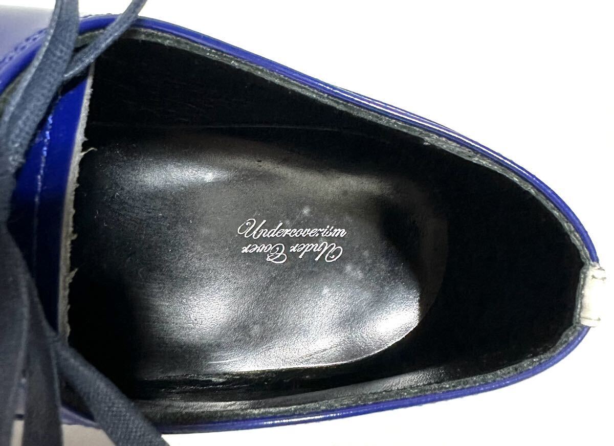 Undercover AW2013 Anatomicouture Skeleton Bone Leather Oxford Shoes, Cobalt Blue, Size M, view 8
