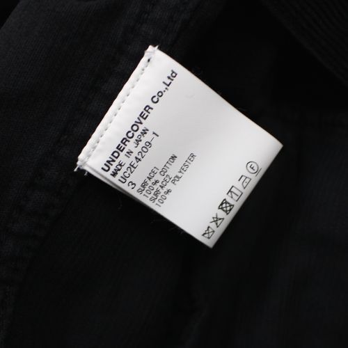 Undercover AW2025 Stand By Heldon Corduroy Jacket with Jacquard Back Panel UC2E4209-1, Black, Size 3, view 6