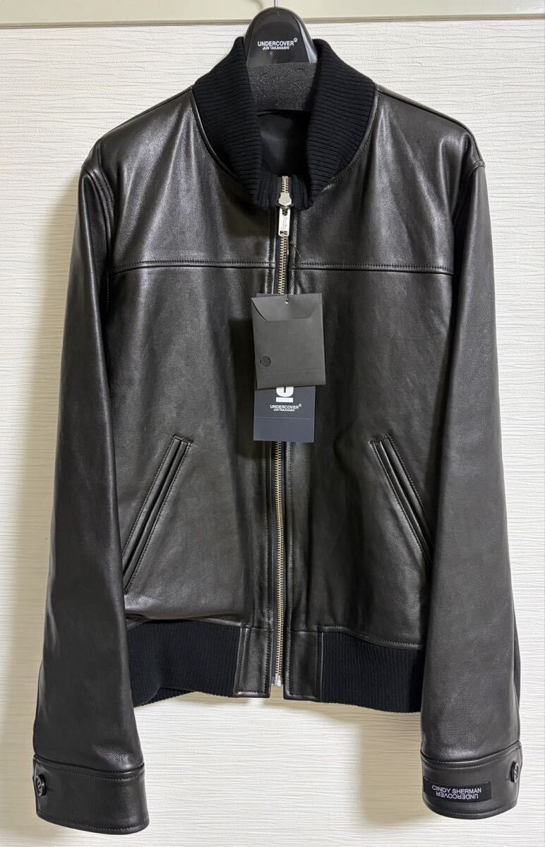 Undercover AW2026 Cindy Sherman Untitled Film Still Lambskin Blouson UC2F4201, Silk Lined, Black, Size 4, New with Tags, view 1