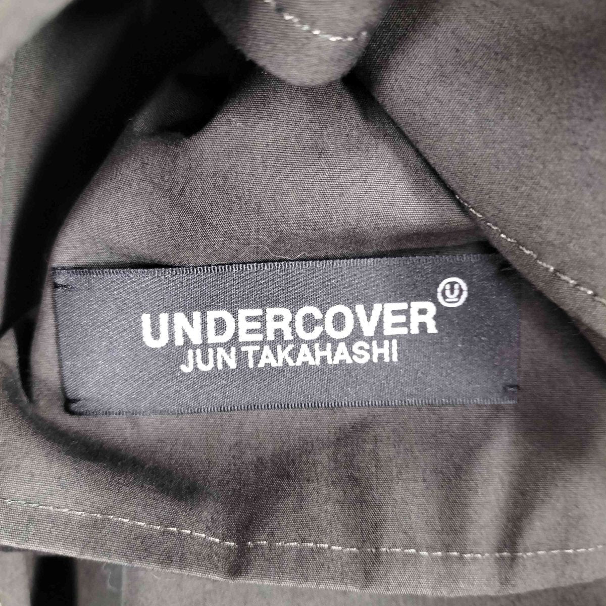 Undercover SS2022 Manabu Deto Artwork Panel Print Mods Coat UC1B4307-1, Olive, Size 3, view 6