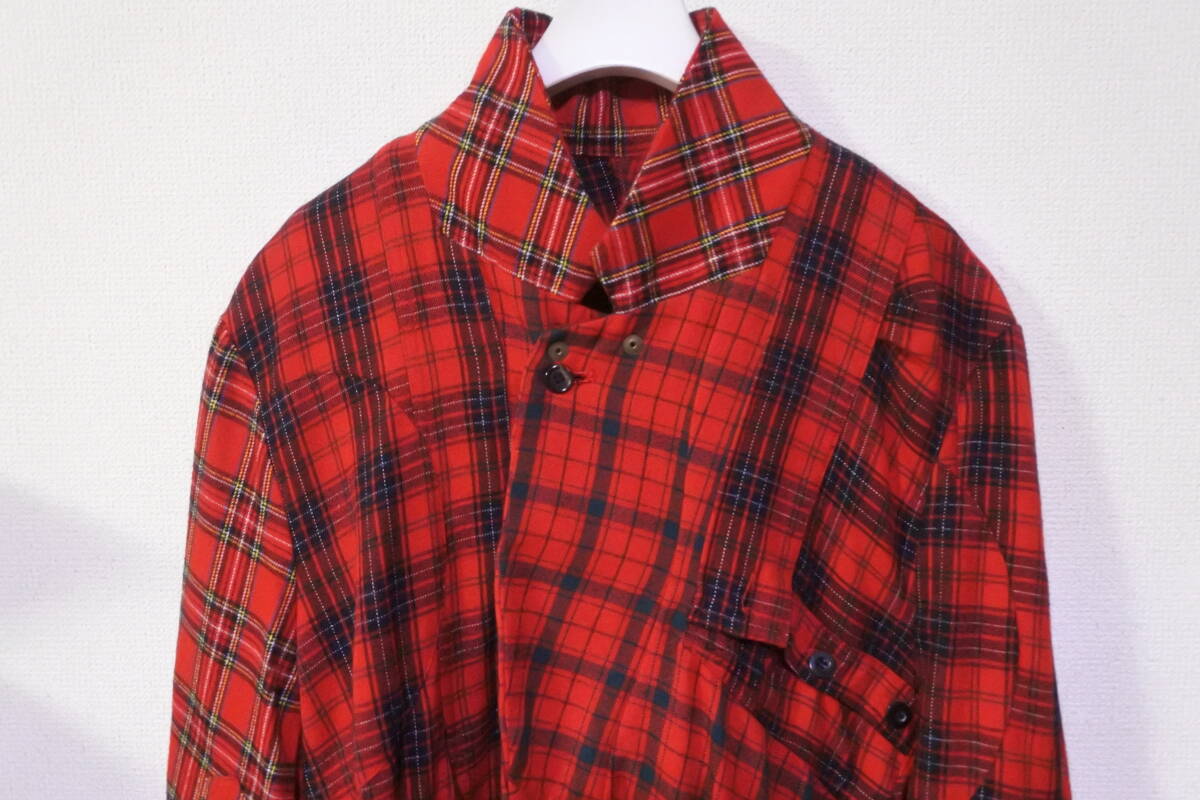 Undercoverism SS2005 But Beautiful II Reconstructed Tartan Jacket, Patchwork Layers, Red Royal Stewart, Size 3, view 5