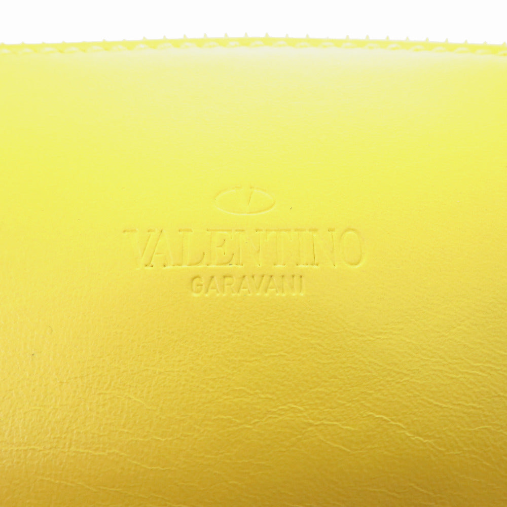 Valentino Garavani Rockstud Spike Belt Bag, Yellow Leather with White Studs, view 4