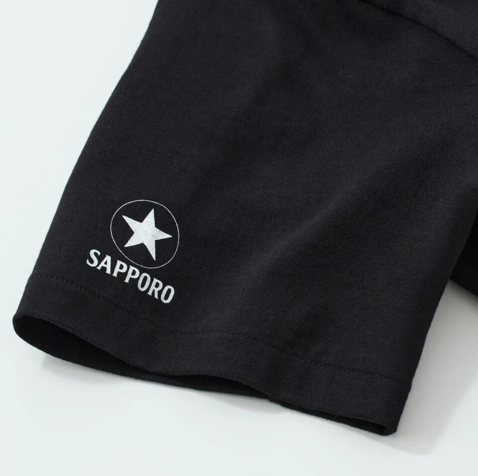 WILDSIDE Yohji Yamamoto x Sapporo Black Label Bijinga Tee by Suzume Uchida, Purple Print, Size L, Sealed, view 3