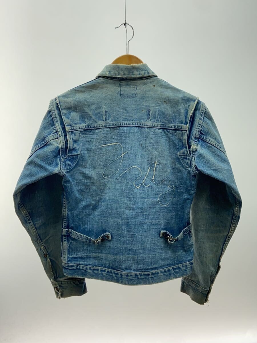 Wrangler 111MJ Denim Jacket, Early 1950s First Type, Blue Bell Sanforized Label, Chain-Stitched Name, Size 36, view 2