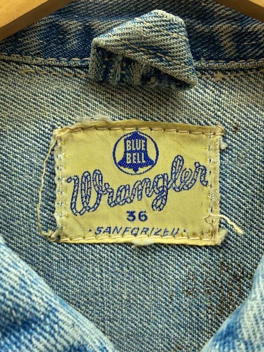 Wrangler 111MJ Denim Jacket, Early 1950s First Type, Blue Bell Sanforized Label, Chain-Stitched Name, Size 36, view 3