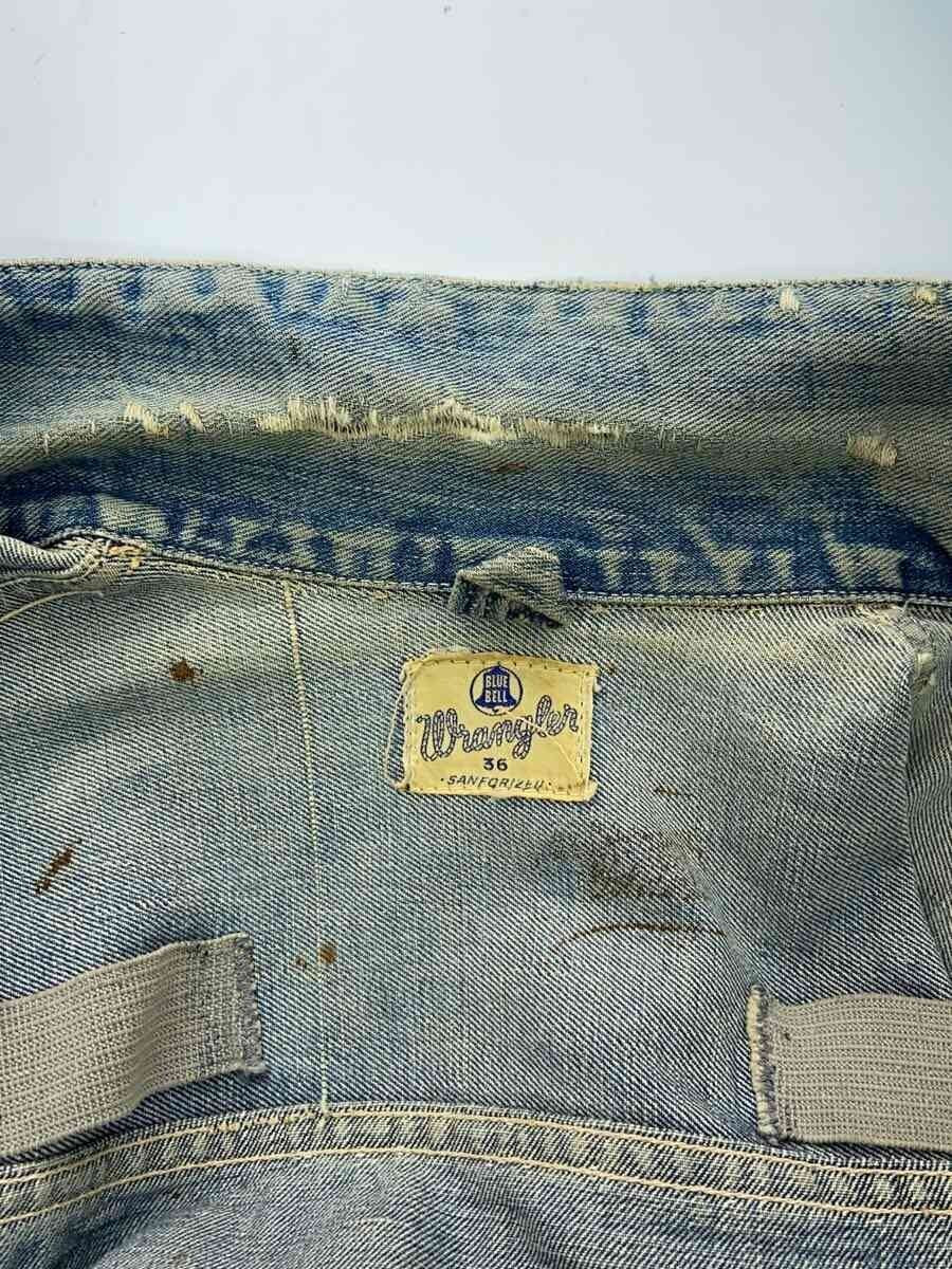 Wrangler 111MJ Denim Jacket, Early 1950s First Type, Blue Bell Sanforized Label, Chain-Stitched Name, Size 36, view 5