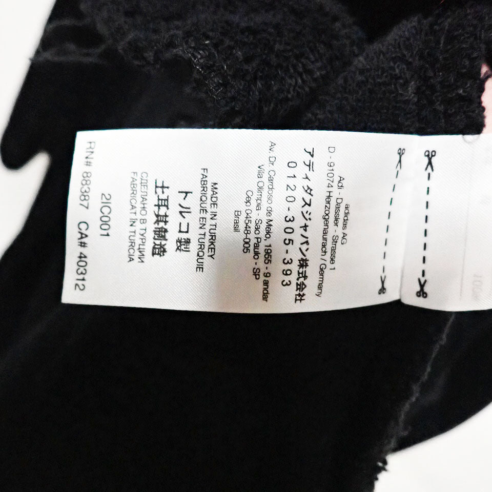 Y-3 Hooded Bathrobe with Back Logo, Cotton Terry Velour, Black, Size S, view 9