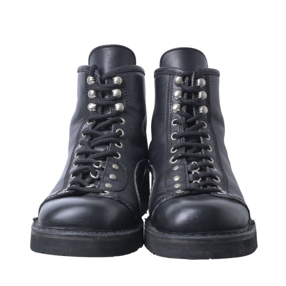 Yohji Yamamoto AW1998 Tyre Sole Monkey Boots, Black Leather Lace-to-Toe, Size 41, view 2