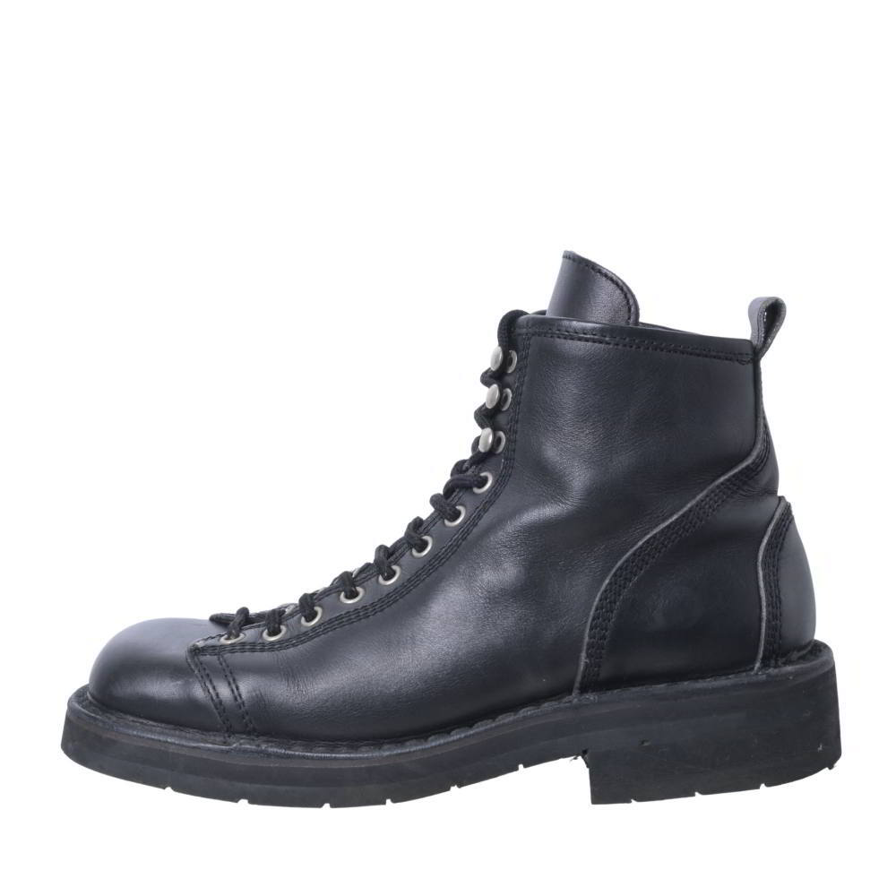 Yohji Yamamoto AW1998 Tyre Sole Monkey Boots, Black Leather Lace-to-Toe, Size 41, view 3