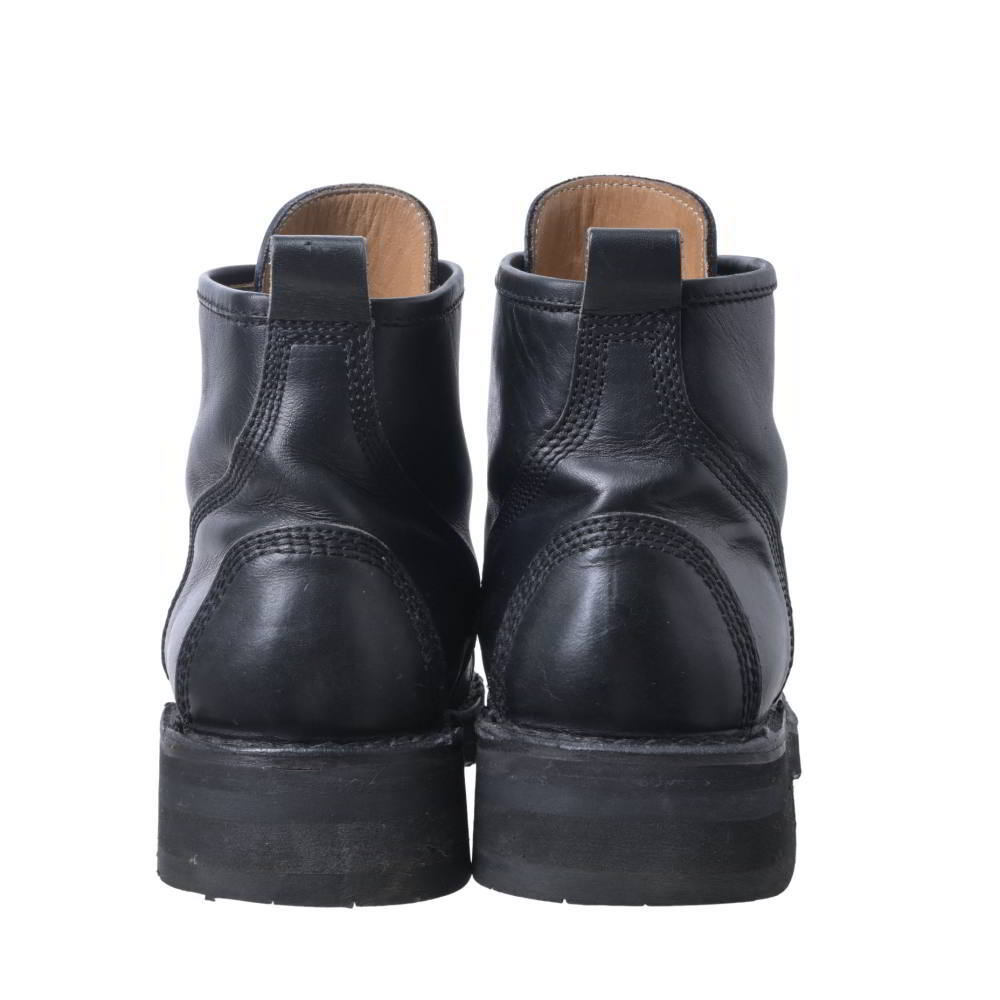 Yohji Yamamoto AW1998 Tyre Sole Monkey Boots, Black Leather Lace-to-Toe, Size 41, view 5