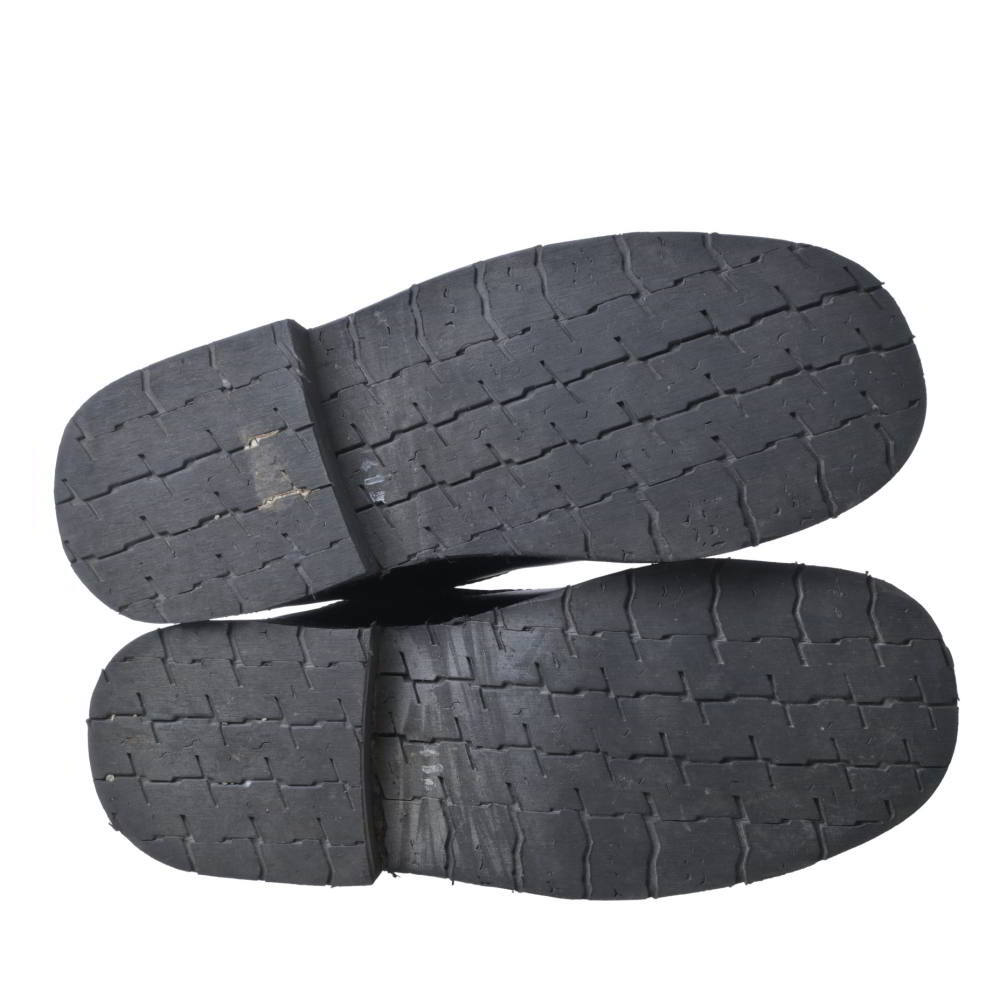 Yohji Yamamoto AW1998 Tyre Sole Monkey Boots, Black Leather Lace-to-Toe, Size 41, view 8