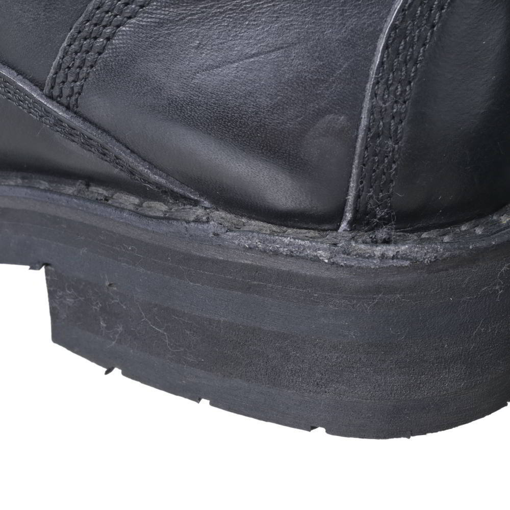 Yohji Yamamoto AW1998 Tyre Sole Monkey Boots, Black Leather Lace-to-Toe, Size 41, view 10