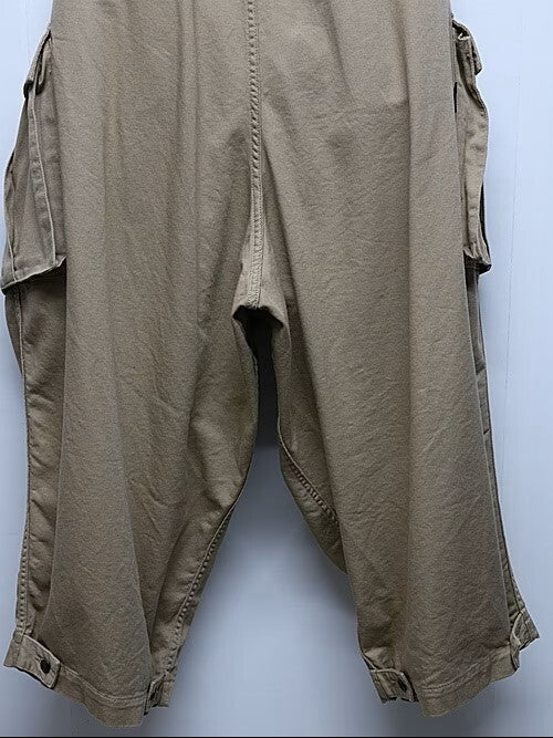 Yohji Yamamoto B.S.C. Drill M-Work Overall, Dropped-Rise Bib Dungarees, Beige Cotton, Size 3, New, view 9