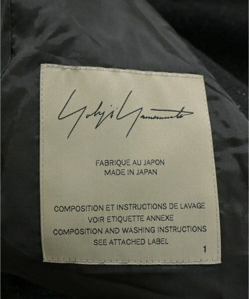 Yohji Yamamoto Femme Cropped Wool Rider Jacket, Asymmetric Zip, Belted Hem, Black, Size 1, view 5