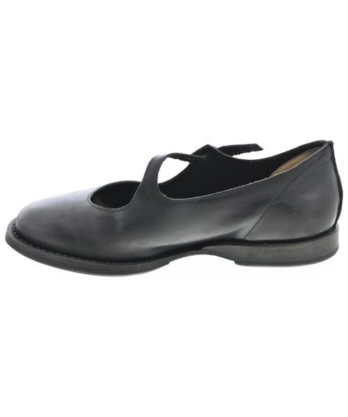 Yohji Yamamoto Leather Mary Jane Flats with Knotted Strap, Black, EU 35, view 2