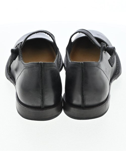 Yohji Yamamoto Leather Mary Jane Flats with Knotted Strap, Black, EU 35, view 4