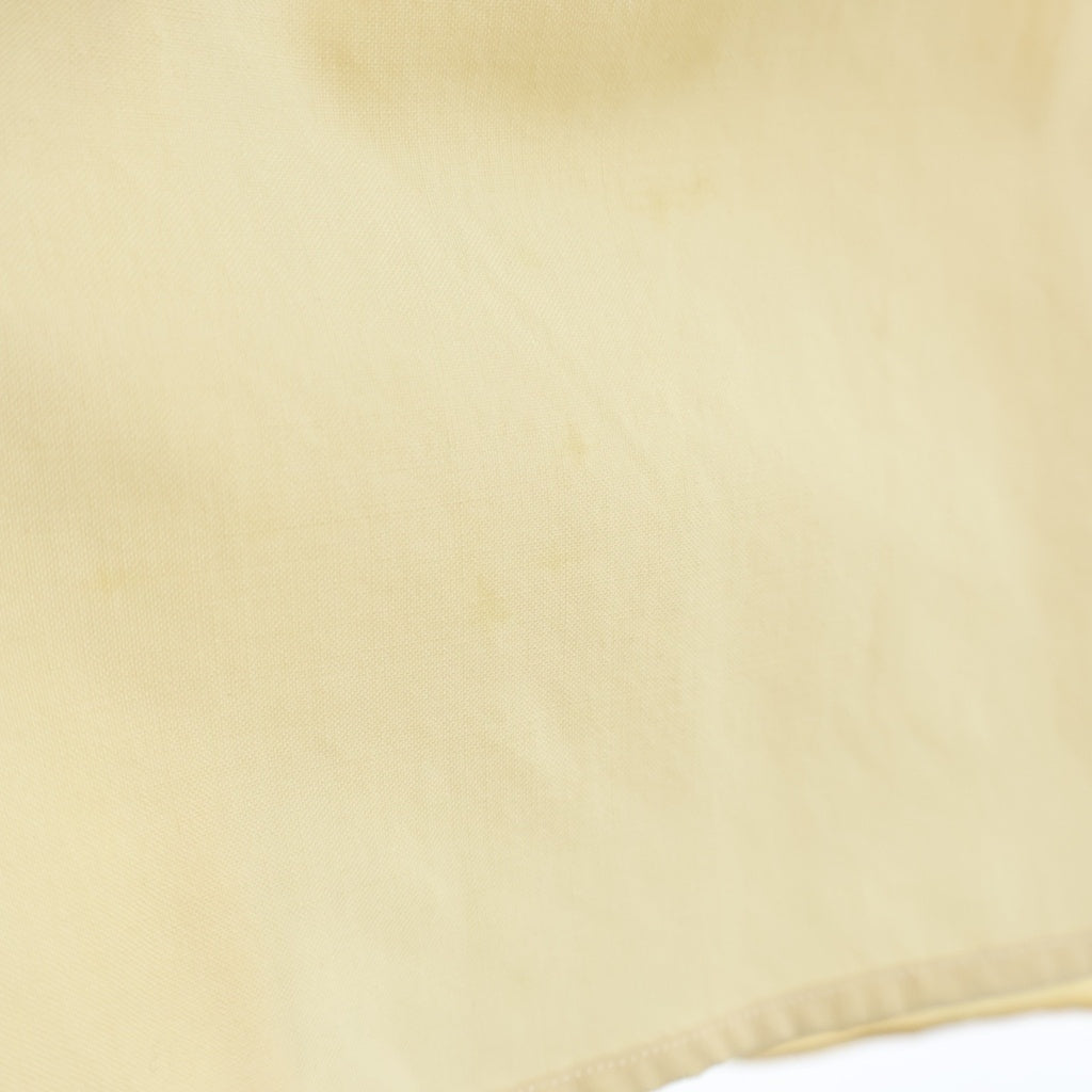 Yohji Yamamoto Pour Homme AW1991 Tokyo Rose Shirt by Saeko Tsuemura, Pale Yellow, Size M, Archive, view 8