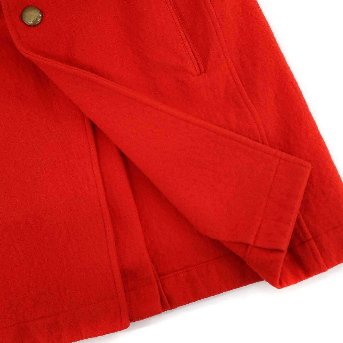 Yohji Yamamoto Pour Homme AW2001 Runway Stand-Collar Long Jacket HV-J31-187, Scarlet Wool, Size 3, view 4