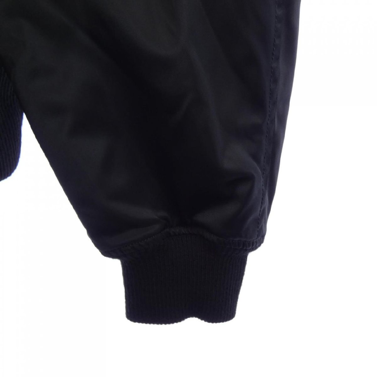 Yohji Yamamoto Pour Homme Nylon Flight Bomber HO-Y05-608 with Detachable Pile Collar, Black, Size 2, view 4