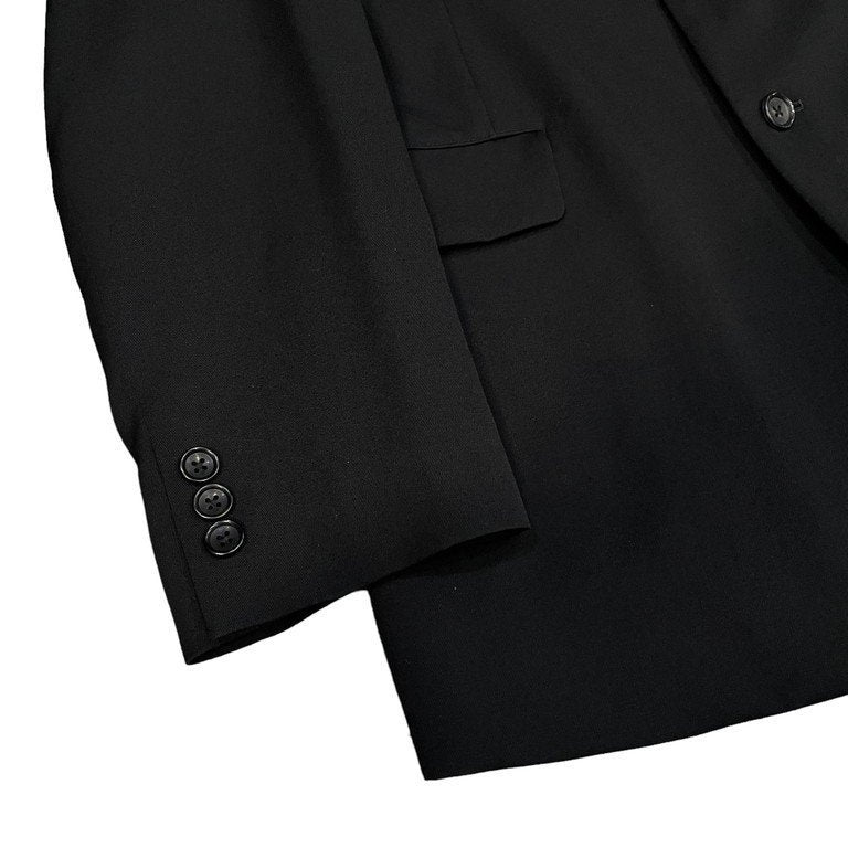 Yohji Yamamoto Pour Homme Replica AW2002 Wings Embroidery Peak Lapel Jacket, Limited Reissue, Black, Size 2, view 4