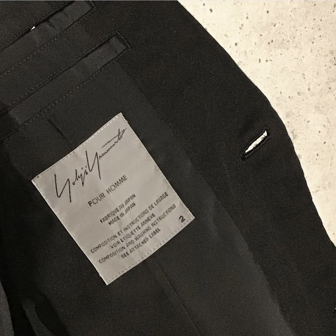 Yohji Yamamoto Pour Homme SS2009 MR. BUTTERFLY Hand Appliqué Jacket, Black Linen and Cotton, Size 2, view 8