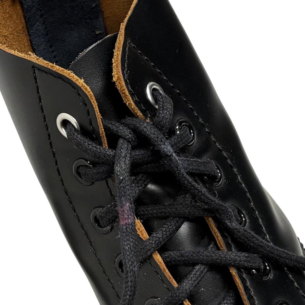 Y's Yohji Yamamoto x Dr. Martens SS2023 Y's 101 Six-Eye Back-Zip Leather Boots, Black, UK 4, view 10